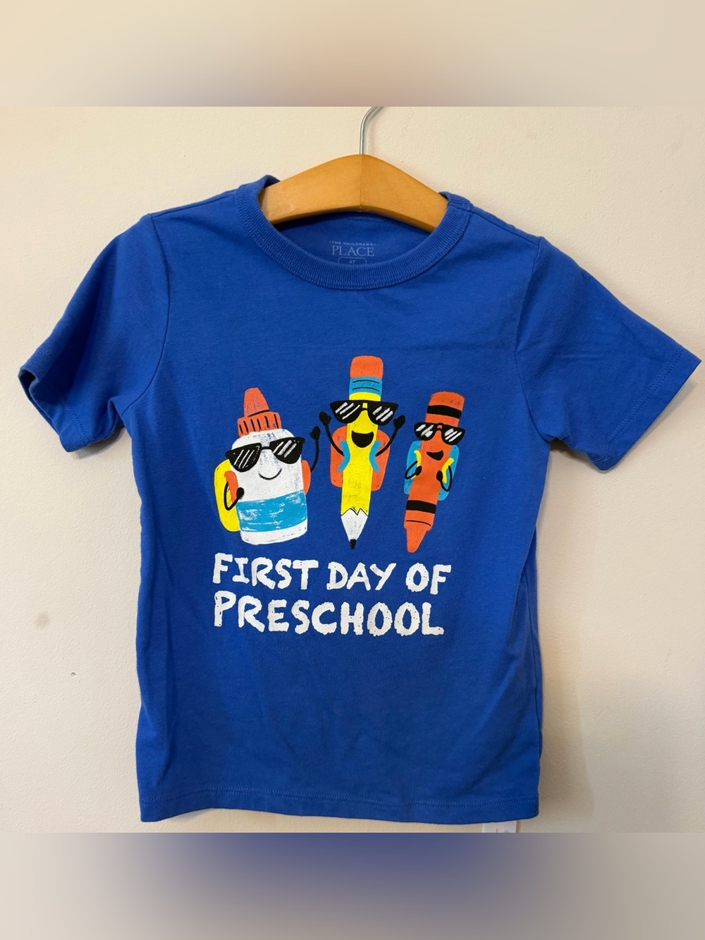 The Children’s Place | First Day of Preschool Crayon Shirt | Size 4T
